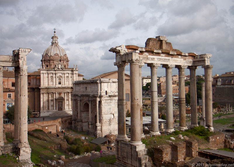 Forum Romanum with the Arch of Septimius Severus